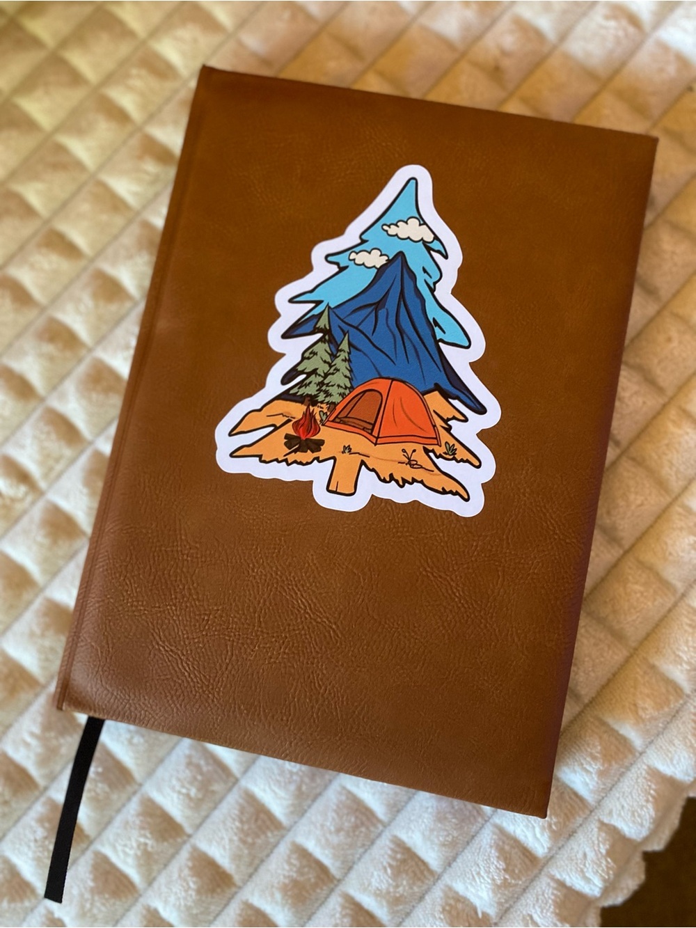 Leather Journal with Outdoor Sticker